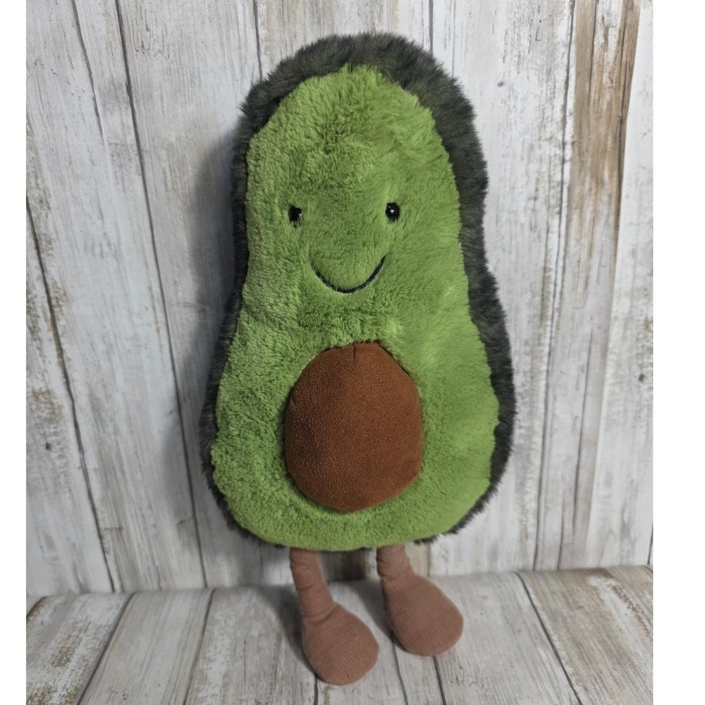 100%AUTHENTIC Jellycat Amuseable Avocado Green Plush Stuffed Animal Toy 13Inch - Picture 8 of 14